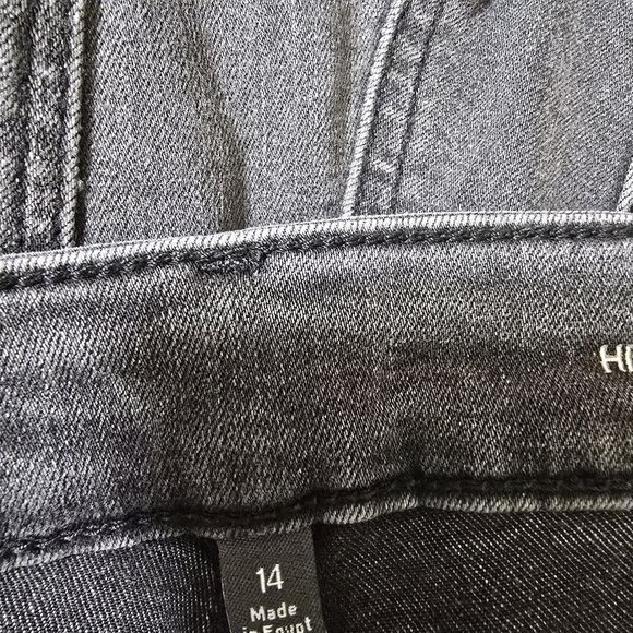 THE LIMITED size 14‎ High Rise Skinny Jeans Stretch Denim Ash Black - Picture 14 of 16
